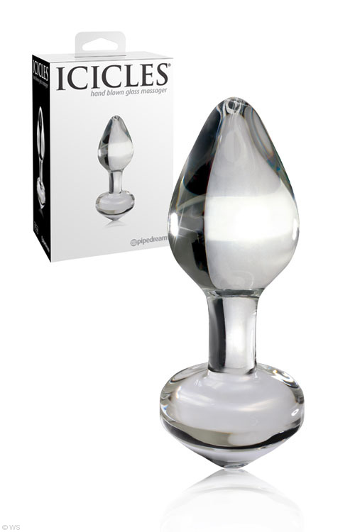 Icicles Glass 3.25" Anal Plug