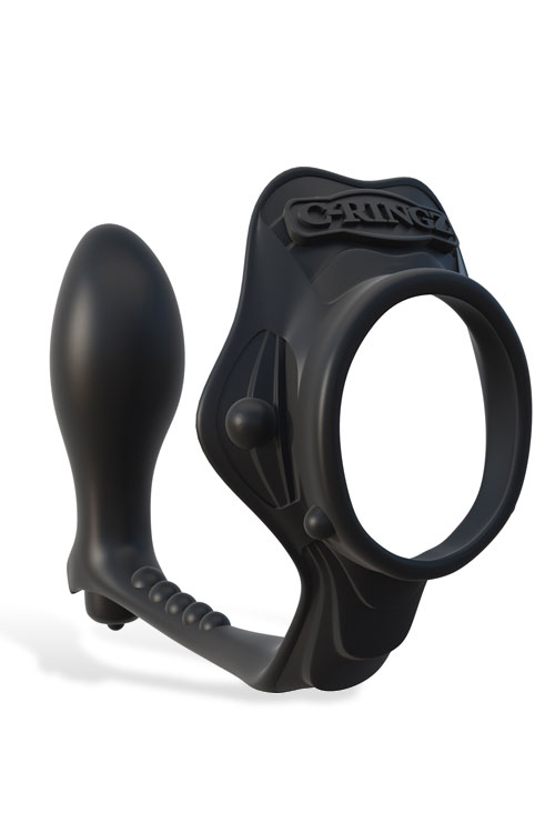 Cock Ring & Vibrating Anal Plug