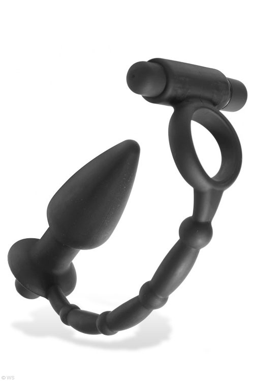 Cock Ring & 5" Anal Plug Vibe