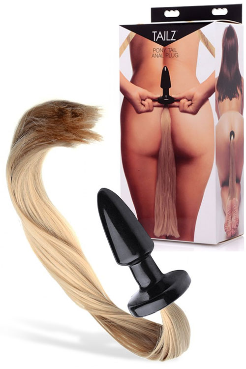 3.5" Long Pony Tail Butt Plug