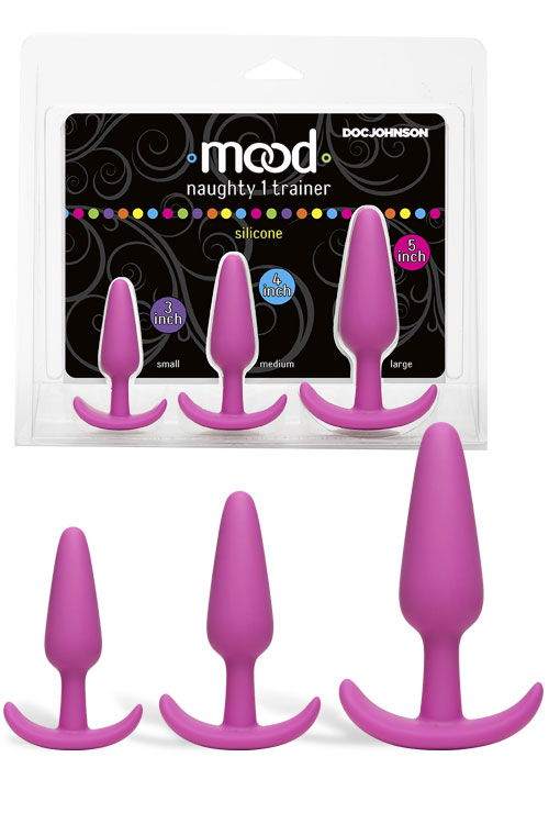 Silicone Anal Trainer Butt Plugs (3 Pce Set)