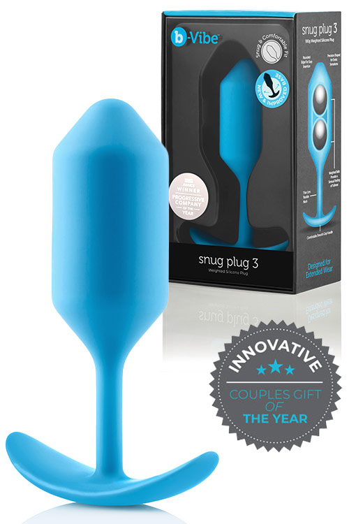Weighted Silicone 4.7" Snug Butt Plug 3 (180g)
