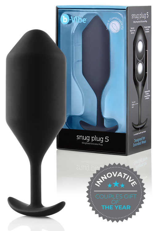 Weighted Silicone 6.3" Snug Butt Plug 5 (350g)