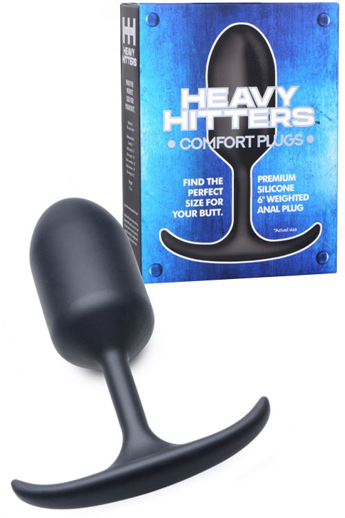 6" Premium Silicone Weighted Butt Plug