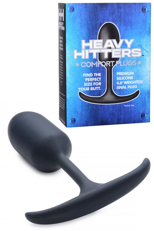4.6" Premium Silicone Weighted Butt Plug