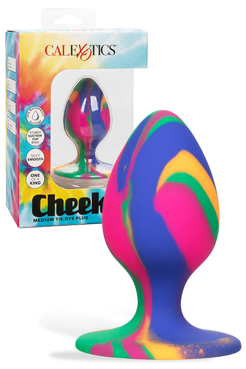3" Cheeky Tie Dye Silicone Butt Plug