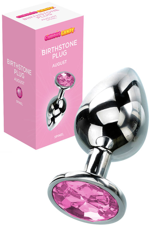 August 2.7" Spinel Birthstone Butt Plug