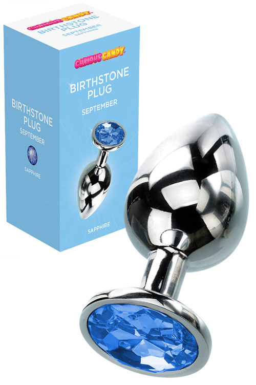 September 2.7" Sapphire Birthstone Butt Plug