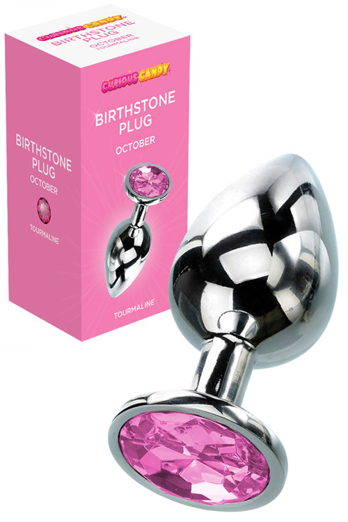 October 2.7" Tourmaline Birthstone Butt Plug