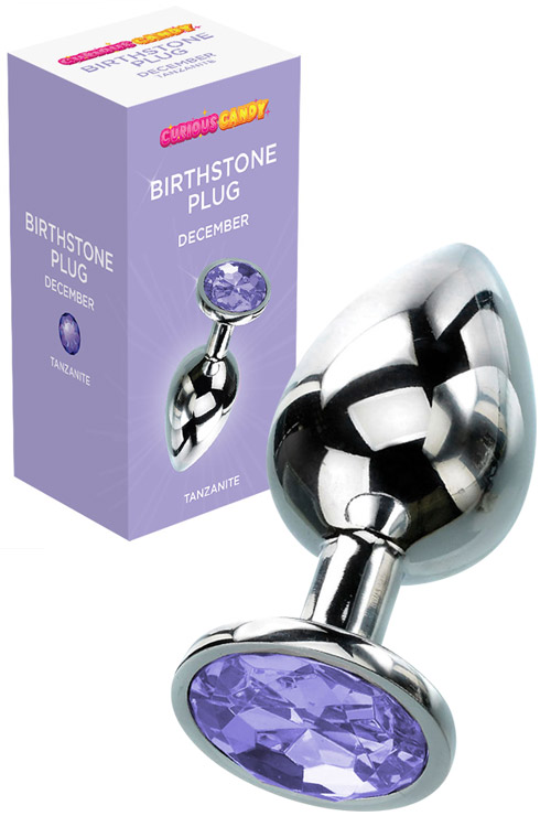 December 2.7" Tanzanite Birthstone Butt Plug