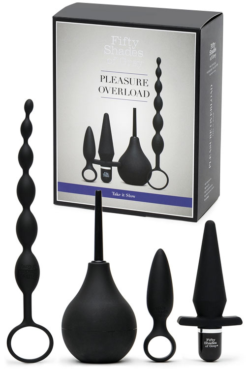 Take It Slow Butt Plugs & Beads Starter Kit (4 Pce)