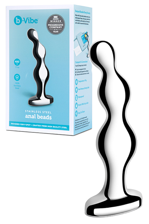 5" Stainless Steel Anal Beads