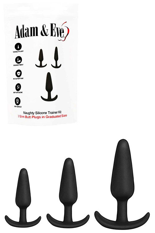 Naughty Silicone 3 Piece Anal Training Kit
