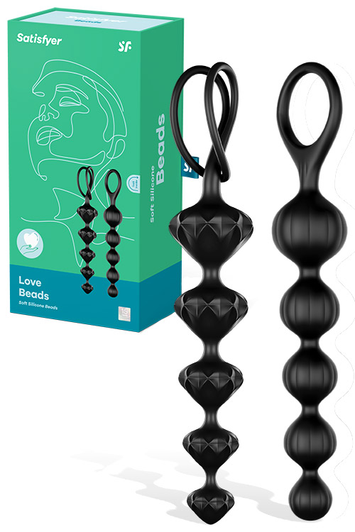 Love Beads Silicone 2pce Anal Beads Set