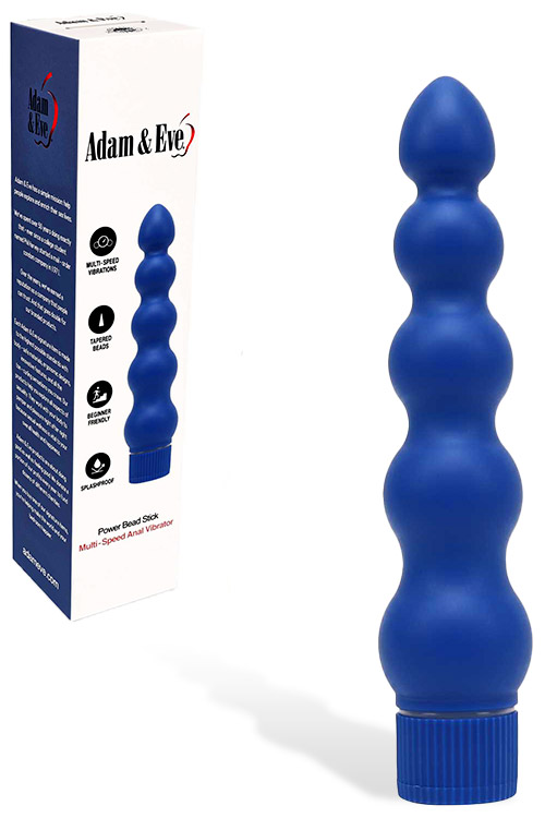 Vibrating 7.5" Anal Power Bead Stick