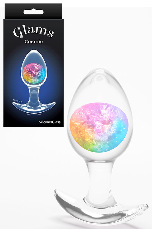 Cosmic Glams 3.7" Rainbow Butt Plug