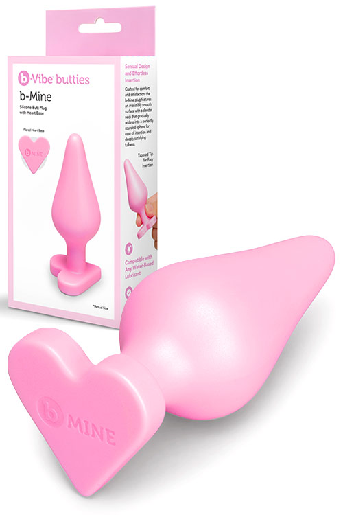Butties B Mine 4" Butt Plug With Heart Shaped Base