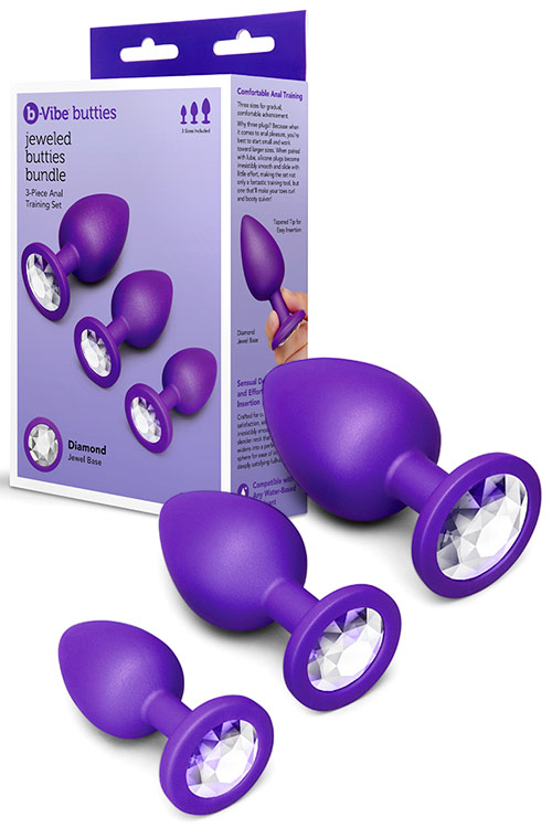 Jeweled Butties 3 Piece Anal Training Kit