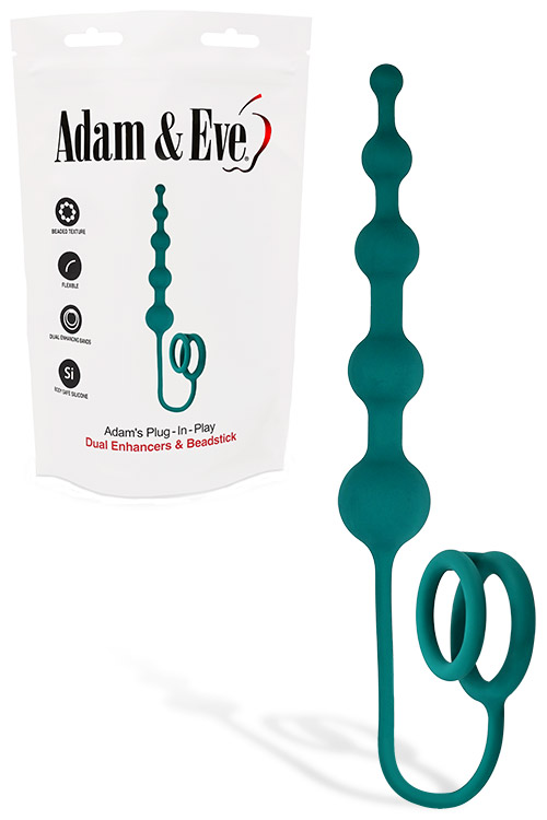 Plug In Play 12" Dual Band & Anal Bead Enhancer