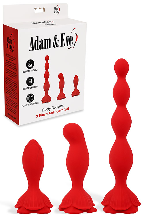 Booty Bouquet 3 Piece Rose Anal Training Kit
