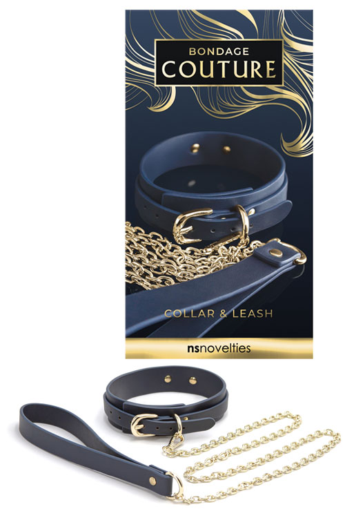 Bondage Couture Vegan Leather Collar & Leash
