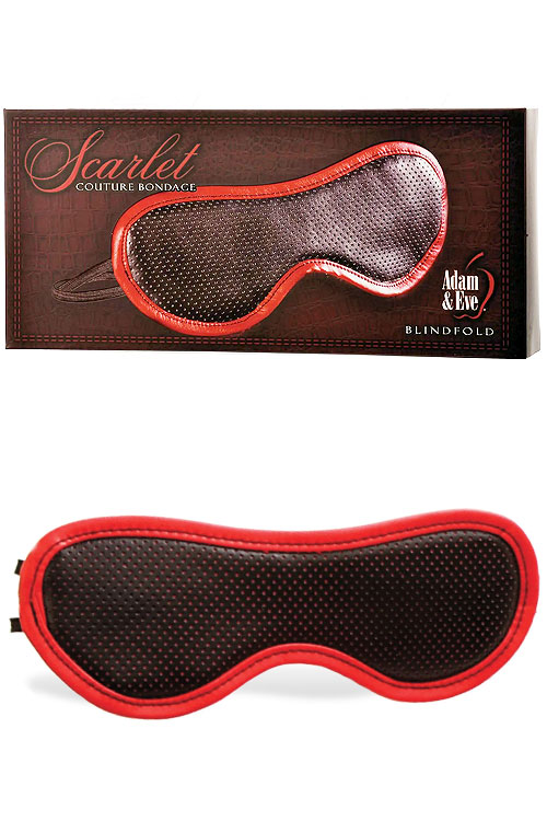 Satin Lined Vegan Leather Blindfold