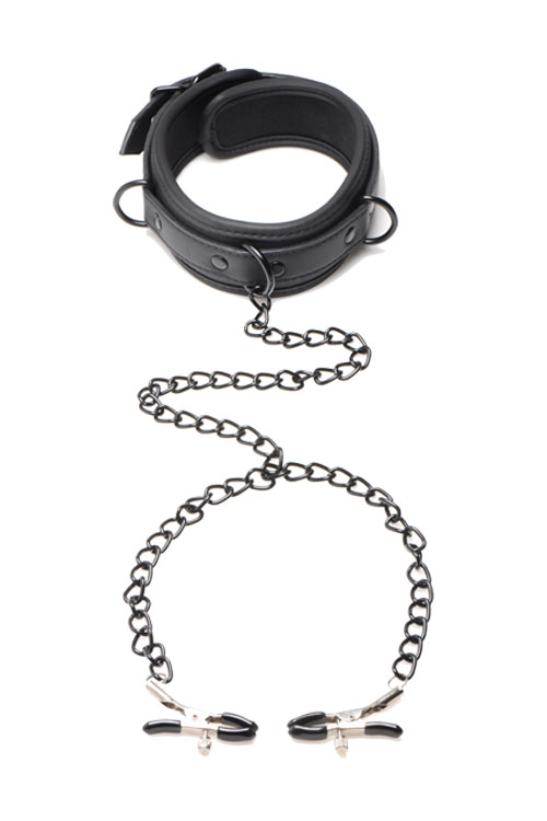 Collared Temptress Nipple Clamps Collar
