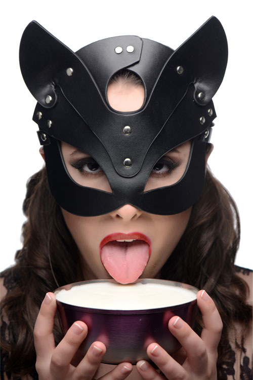 Naughty Kitty Vegan Leather Cat Mask
