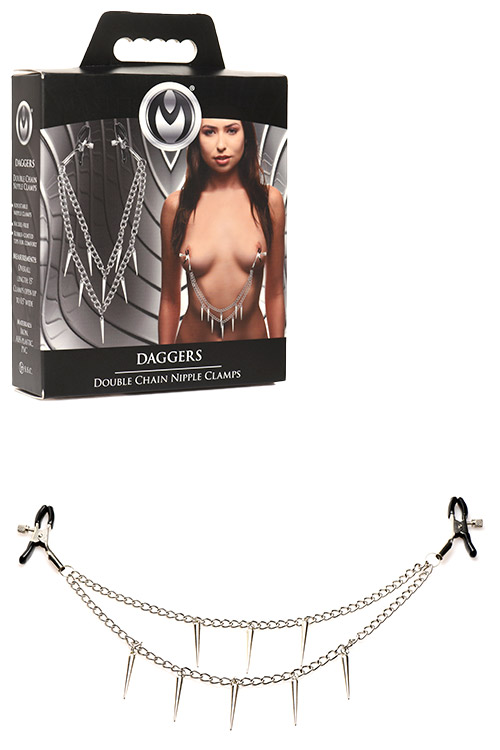 Daggers Double Chain Nipple Clamps