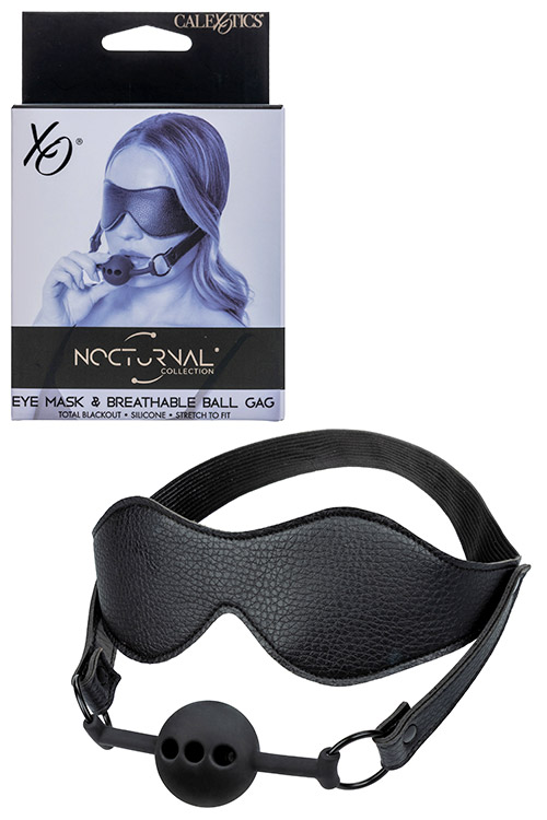 Nocturnal Collection Eye Mask & Breathable Ball Gag