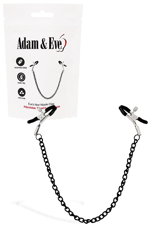 Eves Noir Nipple Clamps With Chain