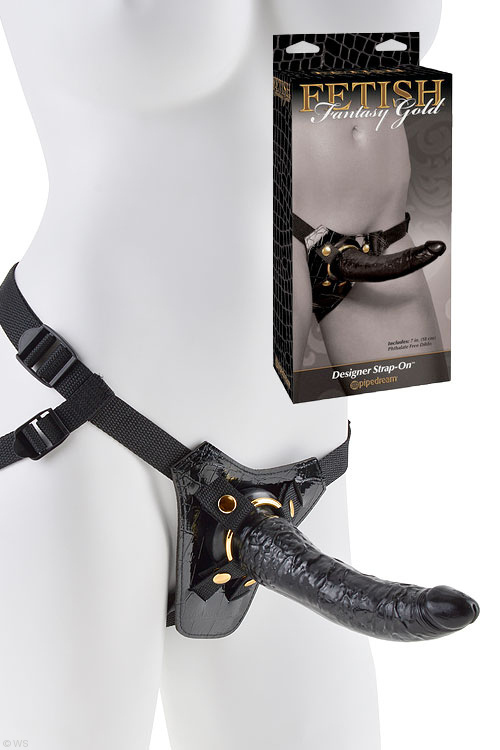 Gold Designer 7" Strap On