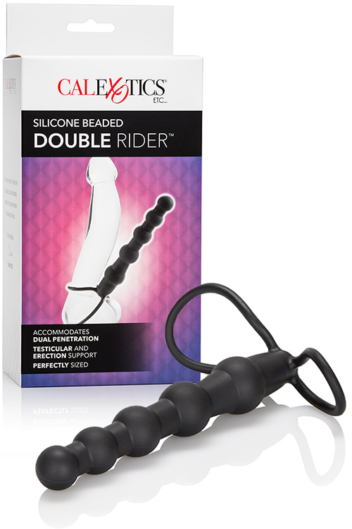 Double Rider 5.75 Double Ringed Dual Penetration Beaded Probe