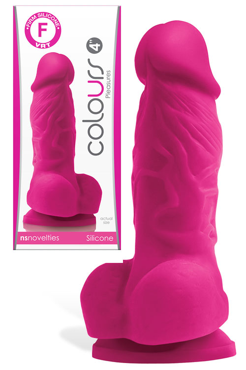 4" Realistic Satin Texture Silicone Dildo