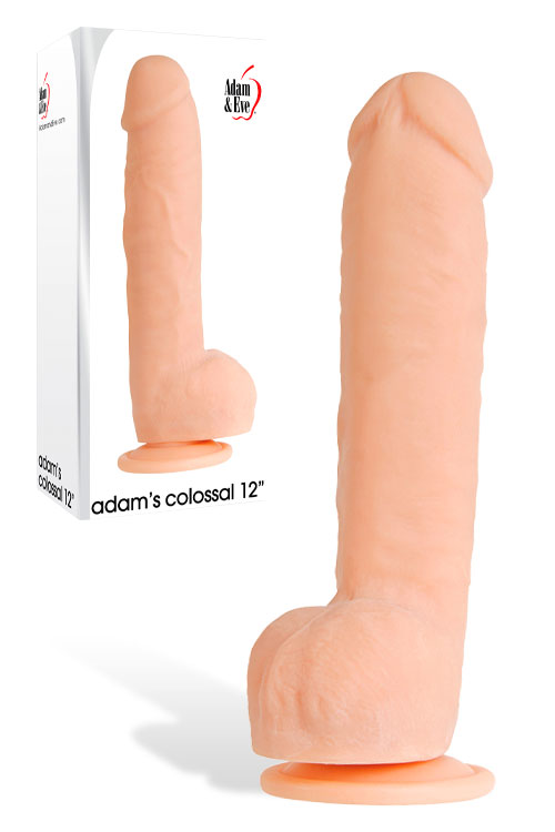12" Realistic Colossal Dildo with Suction Cup Base