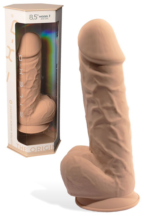 D Model Four 8.5" Thermo Reactive, Realistic, Dual Density Dildo