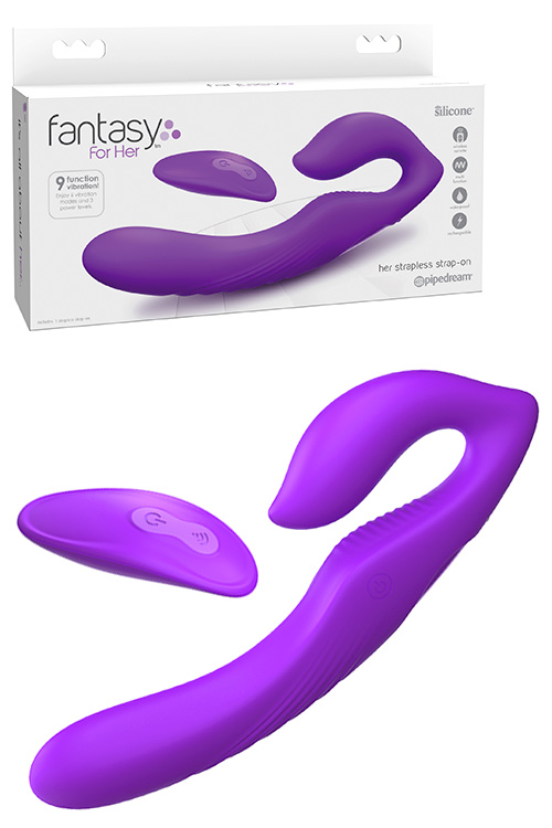 Her Ultimate 8.75" Remote Controlled Strapless Strap On