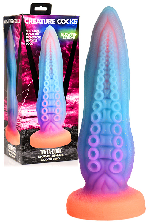 Tenta Cock 9.5" Luminous Silicone Tentacle Monster Dildo