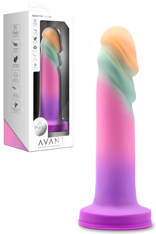 Sunrise Gaze 7.5" Hand Sculpted Silicone Dildo with Suction Cup Base