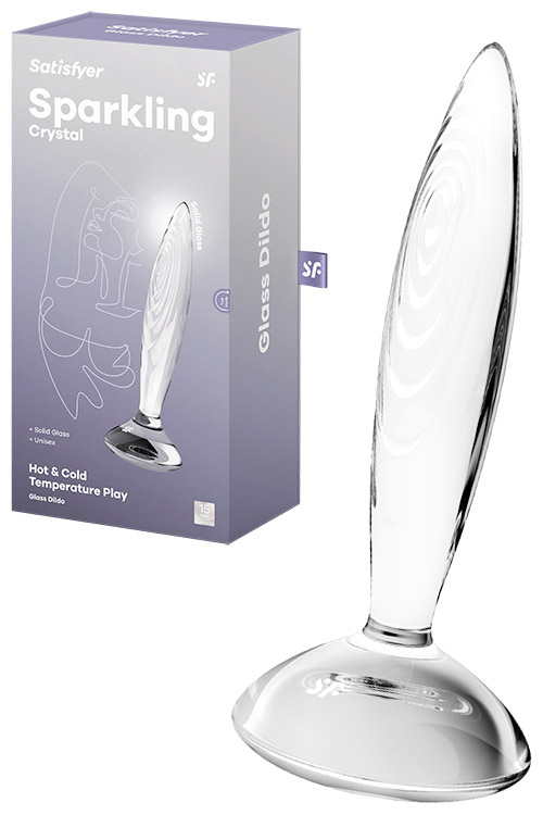 Sparkling Crystal 7.5" Glass Dildo