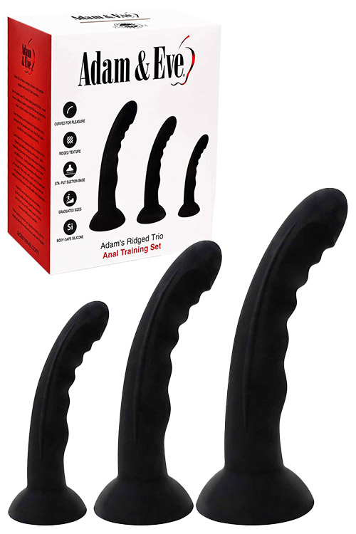 Adams Ridged Trio 3 Piece Anal Training Kit
