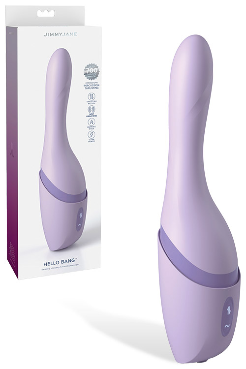 Hello Bang 10.6" Thrusting & Warming Vibrating Dildo