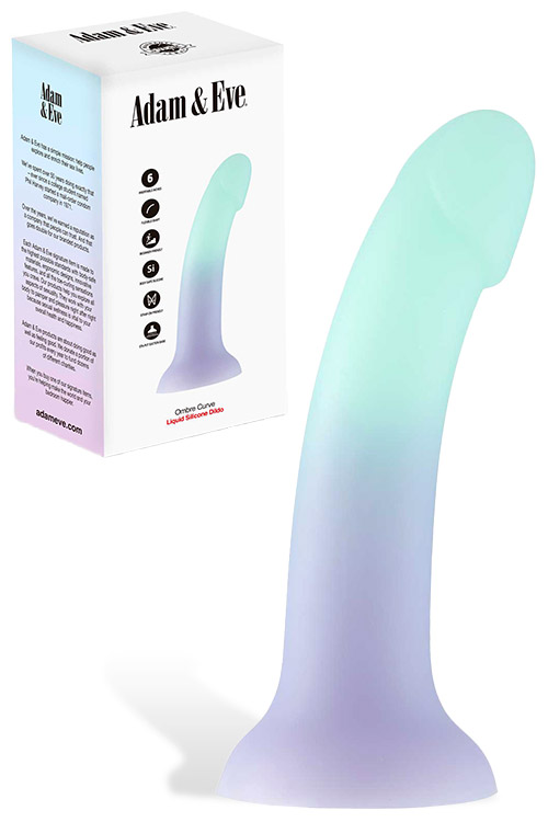 Ombre Curve 6.75" Silicone Dildo