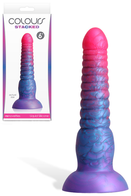 Colours Stacked 6.3" Dildo With Suction Cup Base