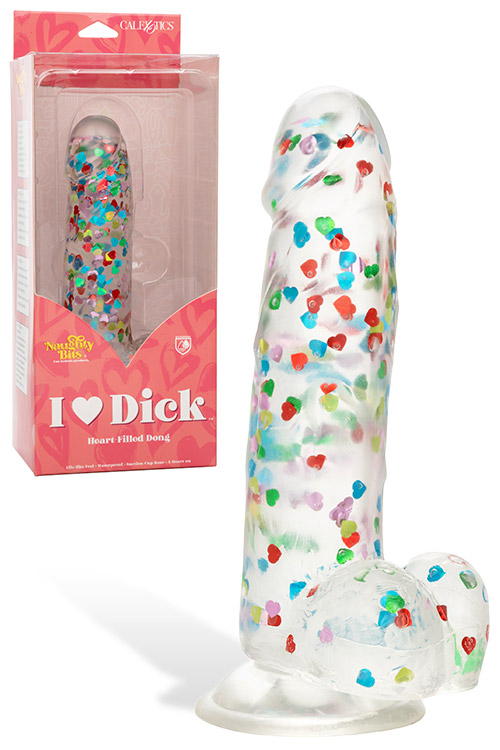 Naughty Bits 7" Heart Filled Dildo