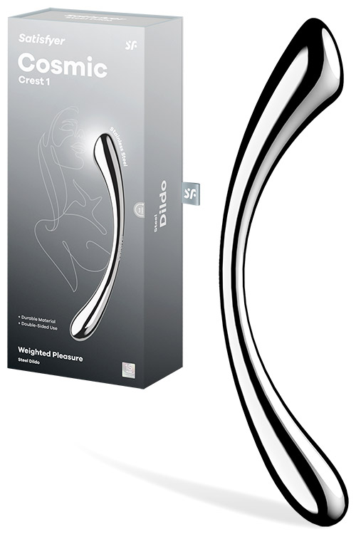 Cosmic Crest 1 Weighted 9.4" Stainless Steel Dildo