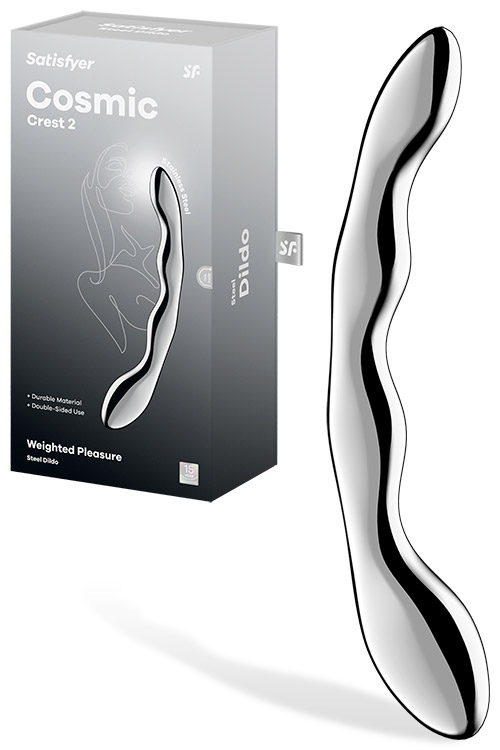 Cosmic Crest 2 Weighted 8" Stainless Steel Dildo
