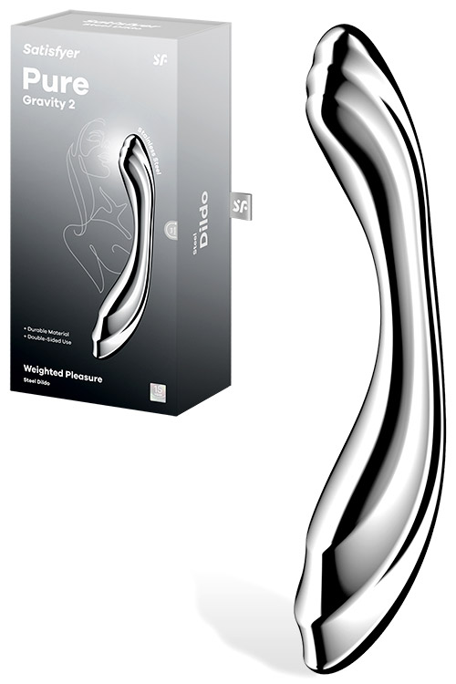 Pure Gravity 2 Weighted 8.2" Stainless Steel Dildo