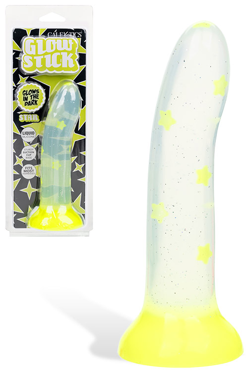 Glow Stick Star 6" Liquid Silicone Dildo