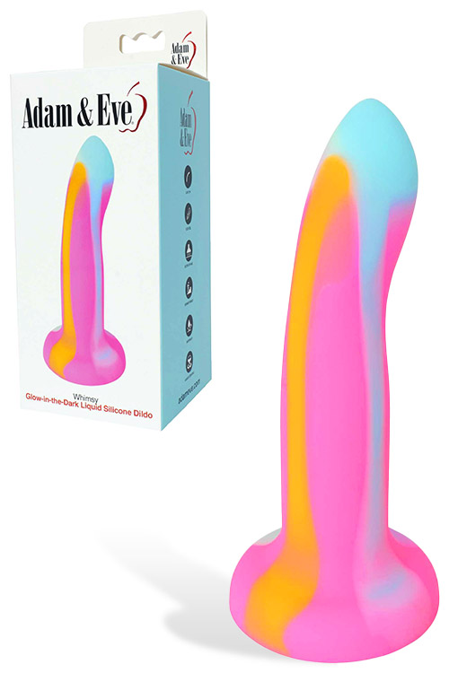 Whimsy 6.5" Glow In The Dark Liquid Silicone Dildo